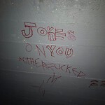 Graffiti at 17 Park Vale